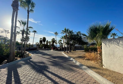 Quiet road in the master-planned community of Cabo Bella in Los Cabos, Mexico